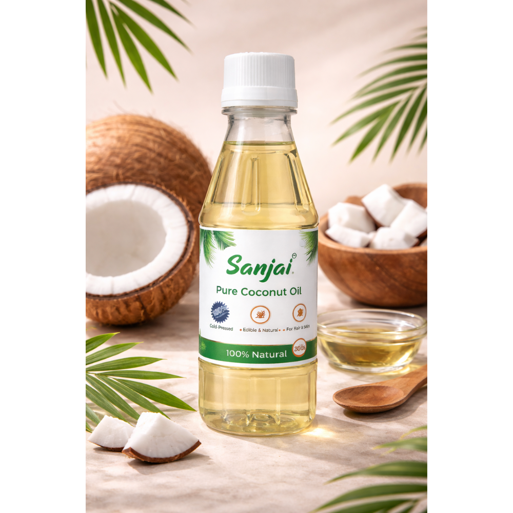 sanjai pure coconut oil – 250 ml sanjai pure coconut oil – 250 ml